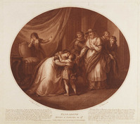 KG 00488
<br/>
Koningin Elizabeth levert haar zoon uit
<br/>
<em>Bettelini, Pietro (1763-1829)</em>